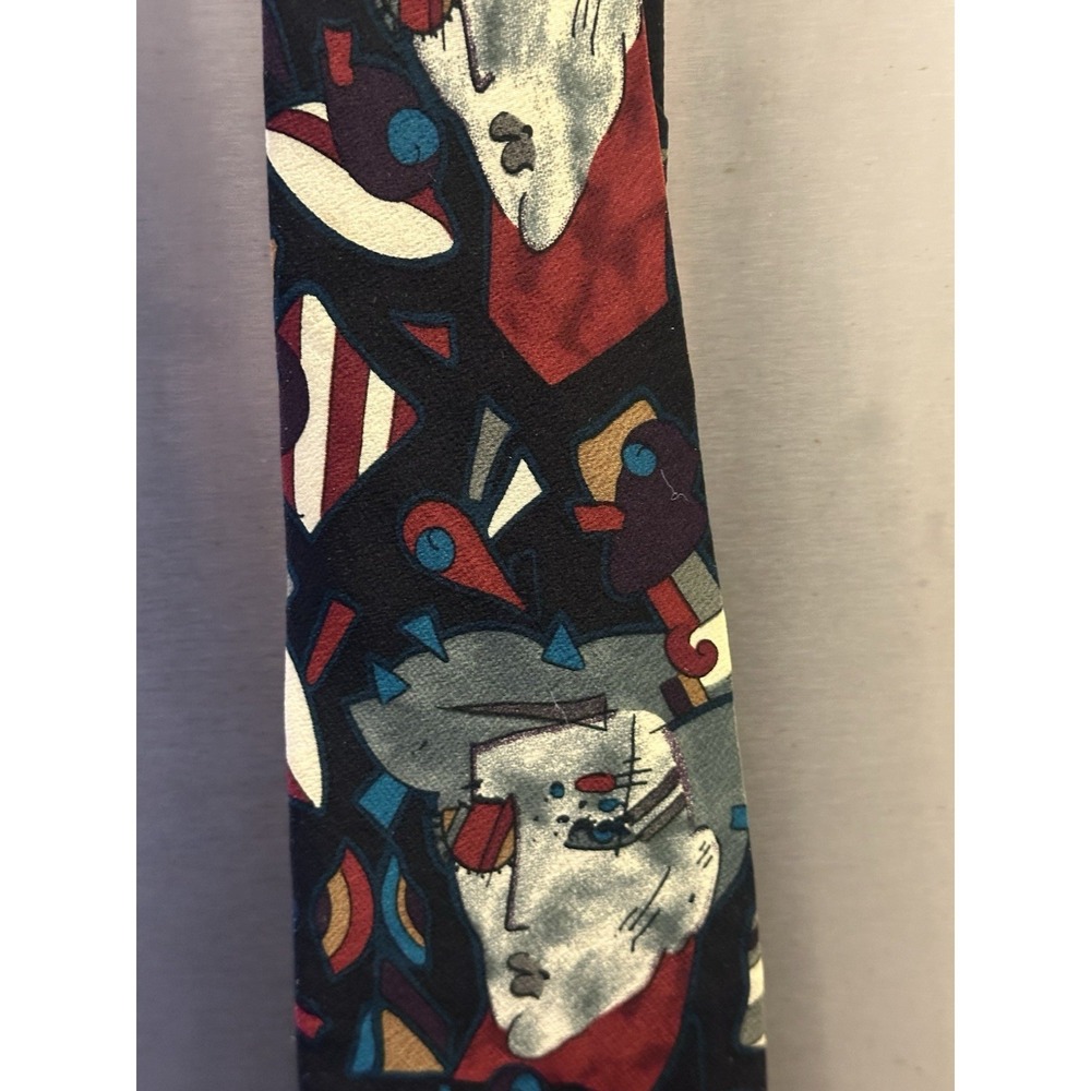1987‎ NeoMax Silk Tie-Peter Max Inspired Pop Art Bold Abstract Wearable Art